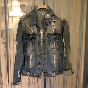 Distressed Denim Jacket